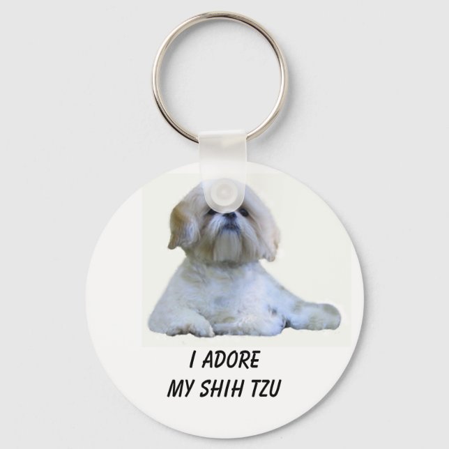 Shih Tzu I Adore Keychain (Front)