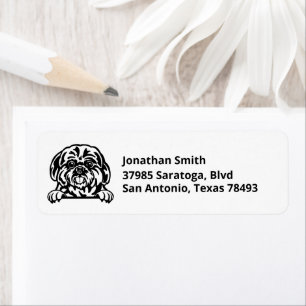 SHIH TZU   Image on Return Address Label
