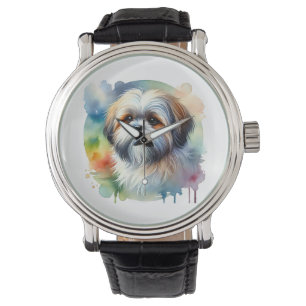 Shih Tzu in watercolor 220924AREF110 - Watercolor Watch