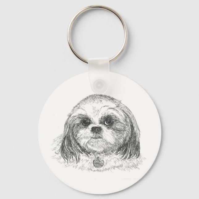 Shih Tzu Key Ring (Front)