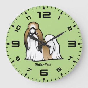 Shih Tzu Large Clock