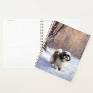 Shih Tzu Let It Snow Christmas Planner