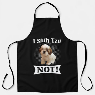 Shih Tzu Love Cute Funny Shih Tzu Apron