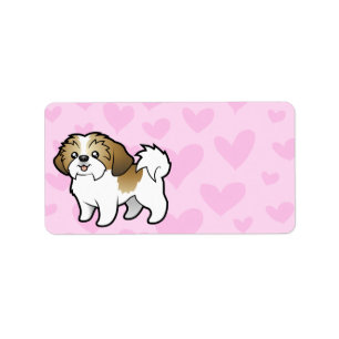 Shih Tzu Love (puppy cut) Label
