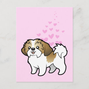 Shih Tzu Love (puppy cut) Postcard