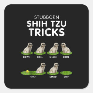 Shih Tzu Lover   Funny Shih Tzu Trick Dog Love Square Sticker