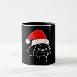 Shih Tzu Lovers Shih Tzu Ugly Christmas Gift Two-Tone Coffee Mug