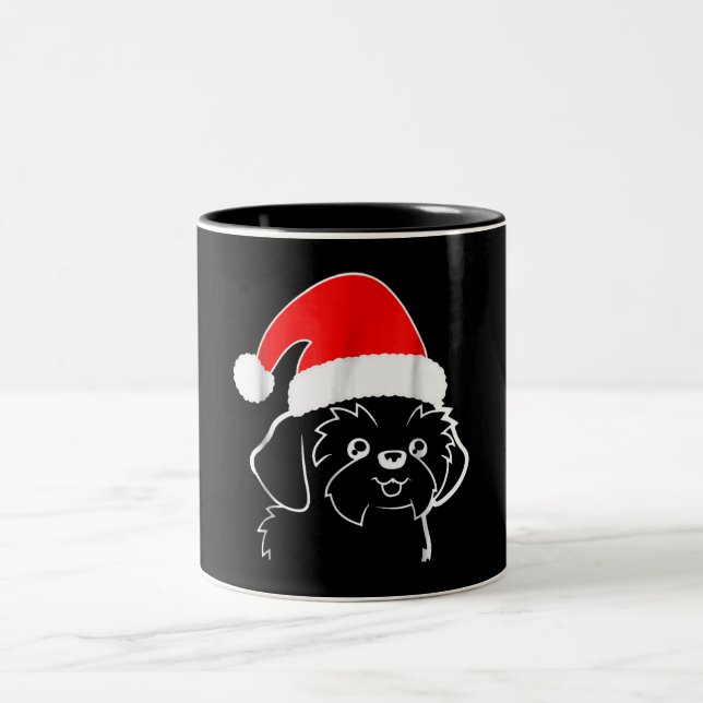 Shih Tzu Lovers | Shih Tzu Ugly Christmas Gift Two-Tone Coffee Mug (Center)