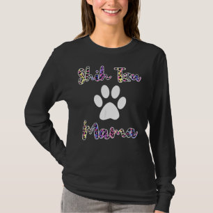 Shih Tzu Mama Coloured Leopard Style Shih Tzu Mum T-Shirt