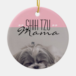 Shih Tzu Mama Ornament for Dog Moms