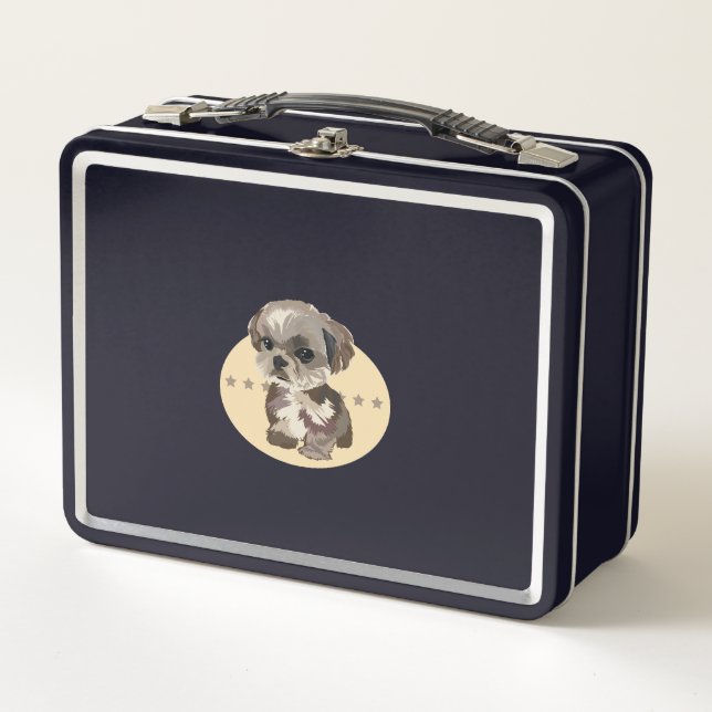 Shih Tzu Metal Lunch Box (Front)