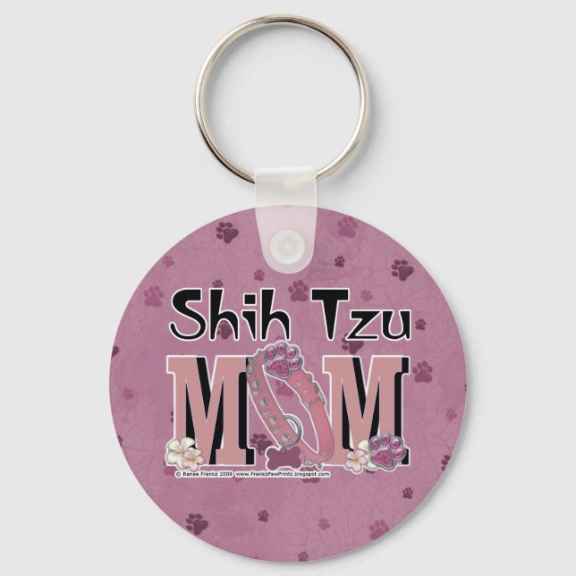 Shih Tzu MOM Key Ring (Front)