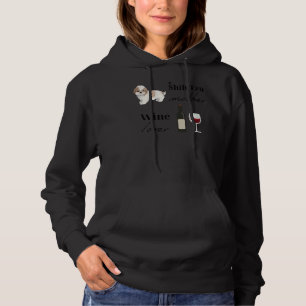 Shih Tzu Mother  Wine Fitted Scoop Hoodie