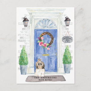 Shih tzu  Moving Announcement Postcard