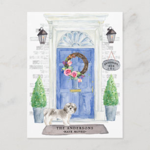 Shih tzu  Moving Announcement Postcard