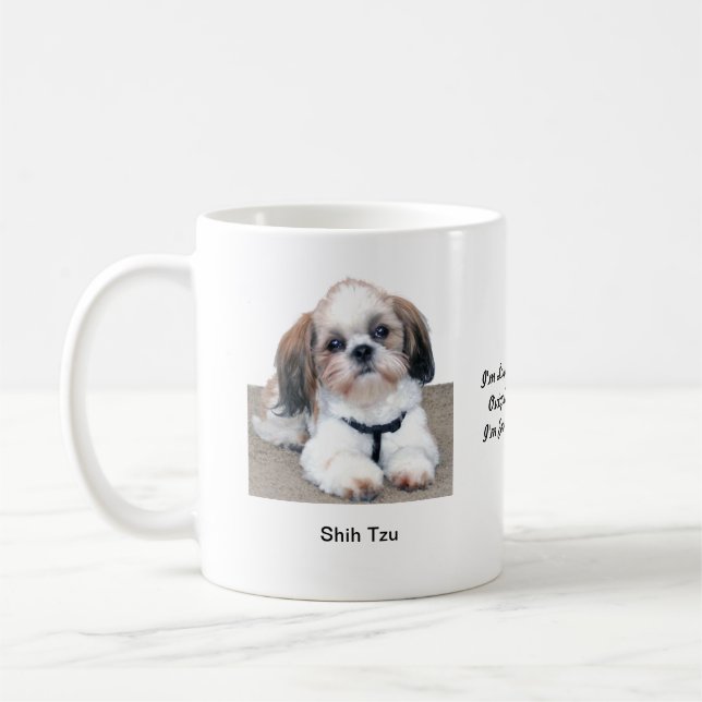 Shih Tzu Mug - With two images and a motif (Left)