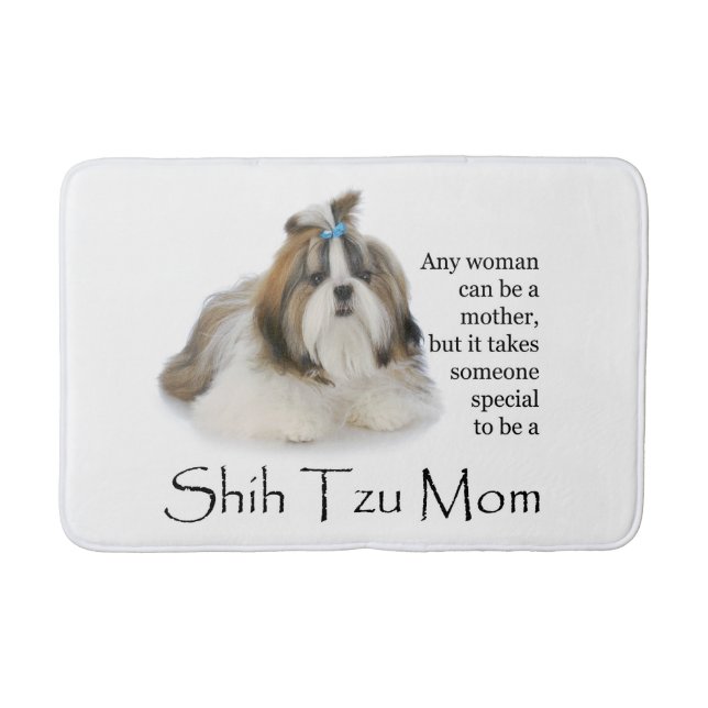Shih Tzu Mum Bath Mat (Front)