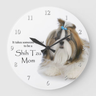 Shih Tzu Mum Clock