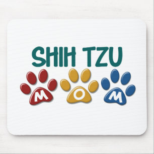 SHIH TZU  Mum Paw Print 1 Mouse Pad