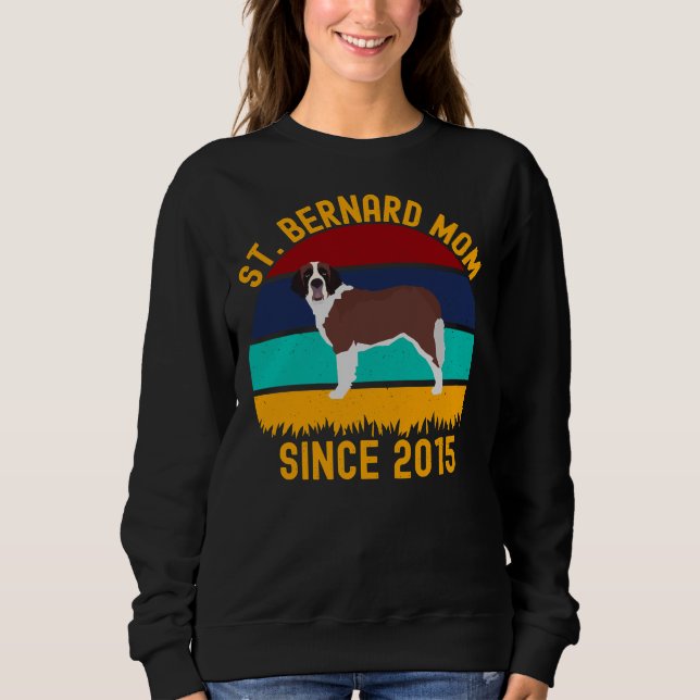 Shih Tzu Mum Since 2015   Dogs Quotes Sweatshirt (Front)