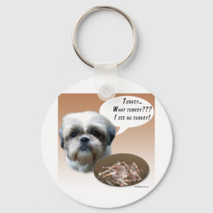 Shih Tzu (natural) Turkey Key Ring