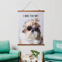 Shih Tzu Not fun cute dog lovers Custom Photo wall