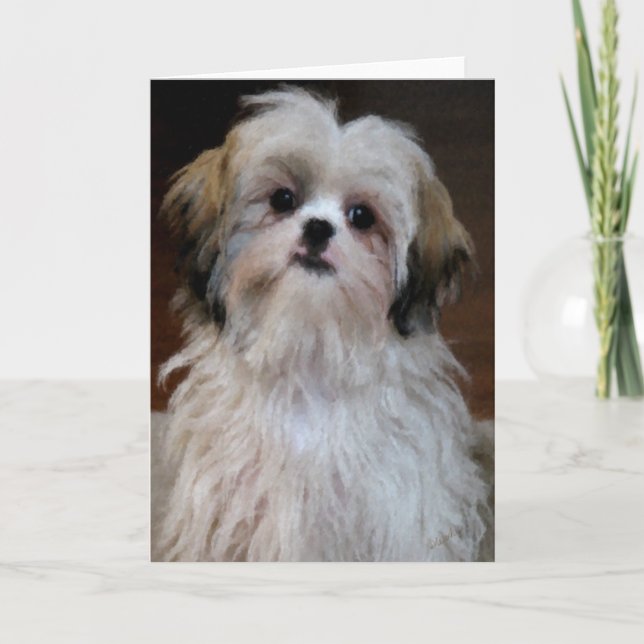 Shih Tzu Note Card (Front)