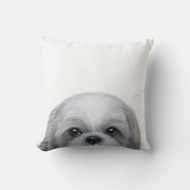 Shih Tzu Original by miart Cushion (Front)