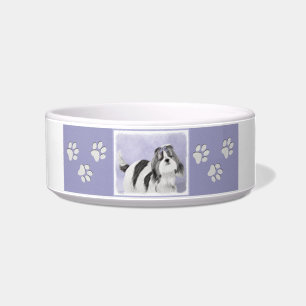 Shih Tzu Painting - Cute Original Dog Art Bowl