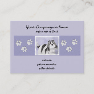 Shih Tzu Painting - Cute Original Dog Art Business Card