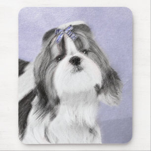 Shih Tzu Painting - Cute Original Dog Art Mouse Pad