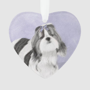 Shih Tzu Painting - Cute Original Dog Art Ornament