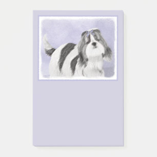 Shih Tzu Painting - Cute Original Dog Art Post-it Notes