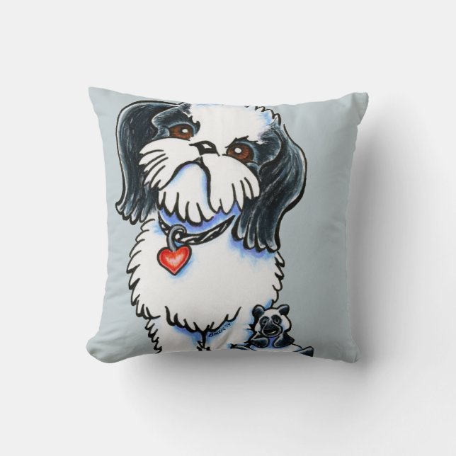 Shih Tzu Panda Cushion (Front)