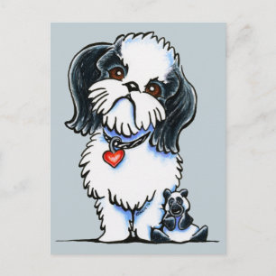 Shih Tzu Panda Postcard