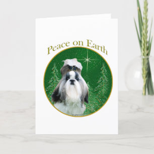 Shih Tzu Peace Holiday Card