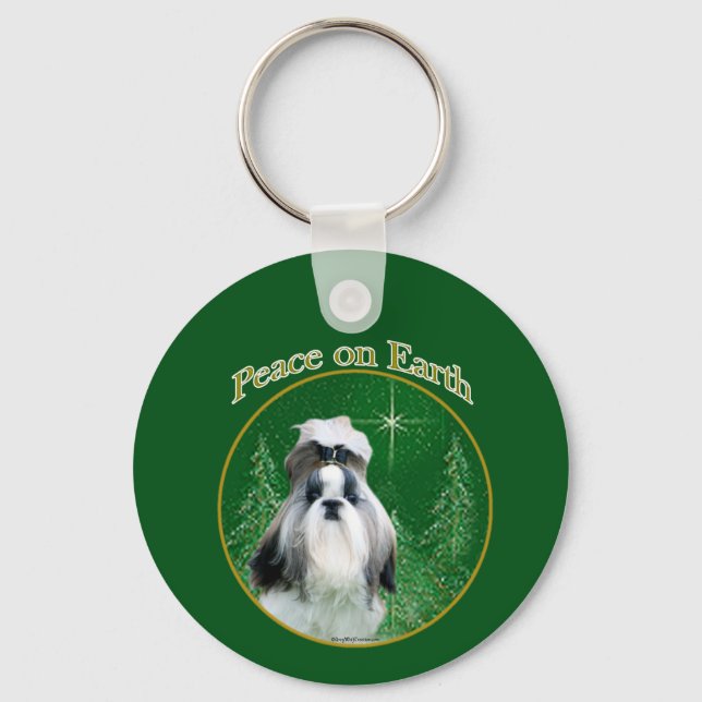Shih Tzu Peace Key Ring (Front)