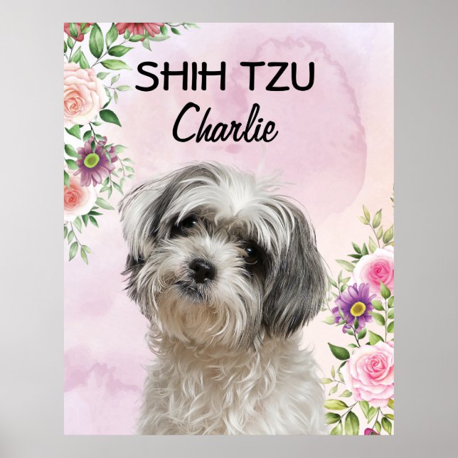 Shih Tzu Personalised  Poster (Front)