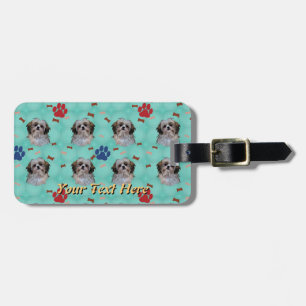 Shih Tzu Portrait Luggage Tag