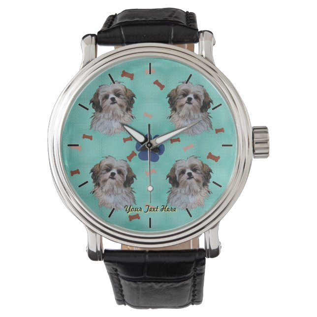 Shih Tzu Portrait Watch (Front)