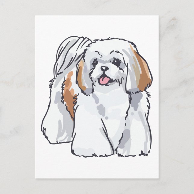 Shih Tzu Postcard (Front)