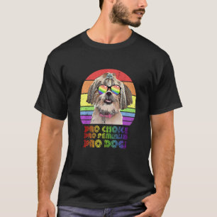 Shih Tzu Pro Choice Pro Feminism Pro Dogs Lgbtq Fe T-Shirt