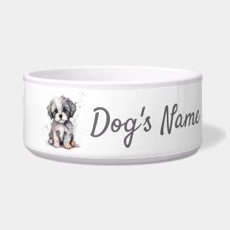 Shih Tzu puppy Ceramic Pet Bowl