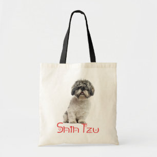 Shih Tzu Puppy Dog Love  Reusable Tote Bag