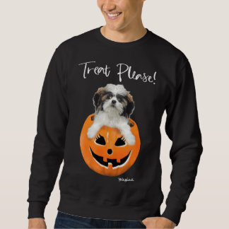 Shih Tzu Puppy Halloween Pumpkin   Dog Breed Tee