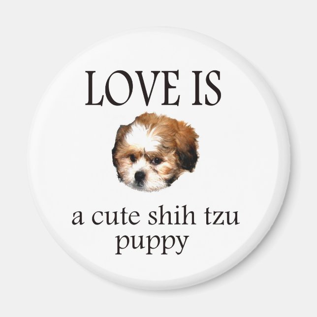 Shih Tzu Puppy Magnet (Front)