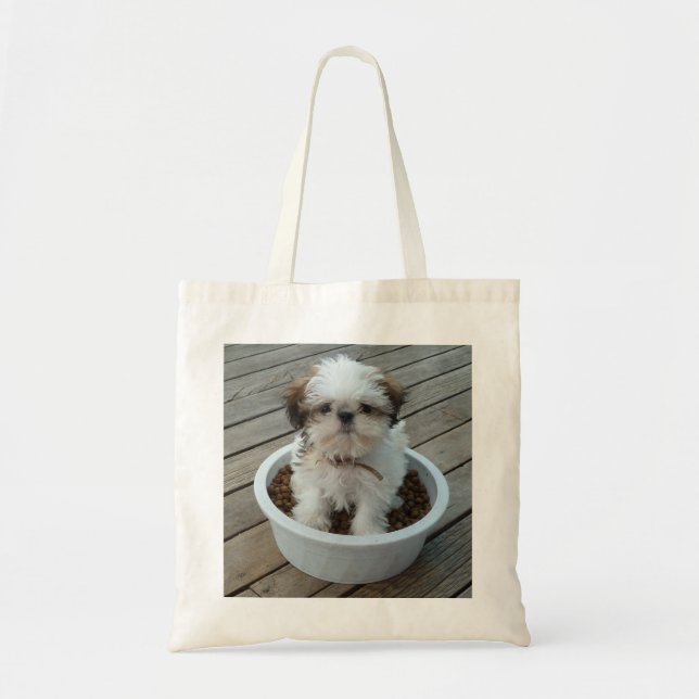 Shih Tzu Puppy Tote Bag (Front)