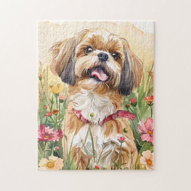 Shih Tzu Puzzle  – Cute Dog Puzzle  (Vertical)