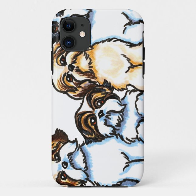 Shih Tzu Quartet Case-Mate iPhone Case (Back)