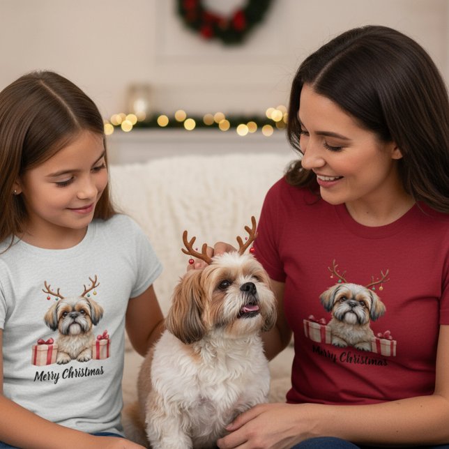 Shih Tzu Reindeer  T-Shirt (Creator Uploaded)